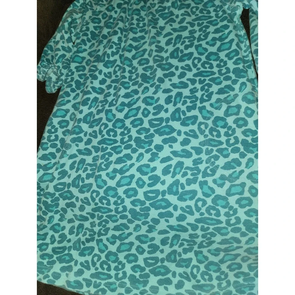 Gymboree ready dress go blue leopard‎ 8